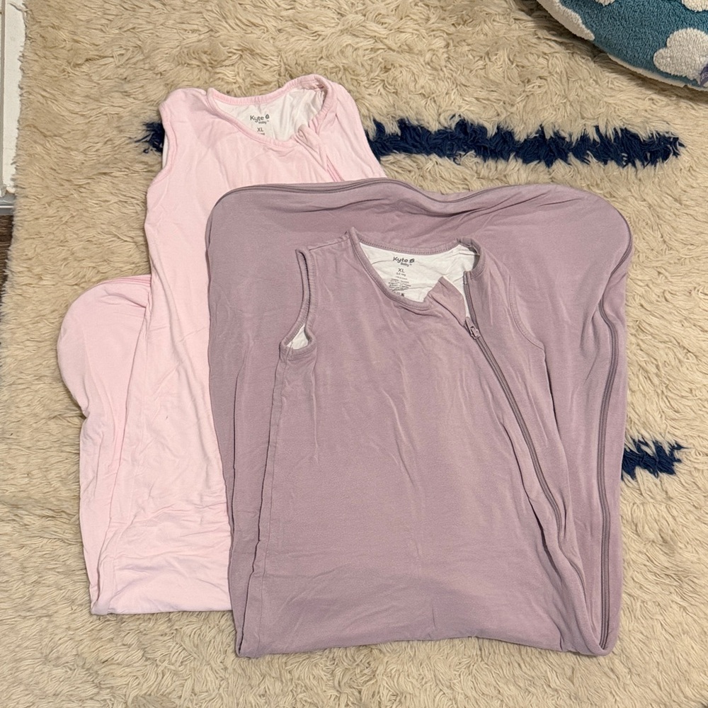 Kyte BABY Pink and Lavender Sleep Sacks (0.5 Tog)